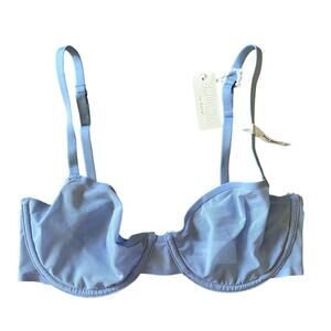 NWT Aerie Smoothez Balconette Unlined Bra Blue 32D